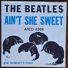 RARE!! BEATLES NEAR MINT-- SLEEVE & VINYL "Ain't She Sweet" 1964 CRISP LIKE-NEW!