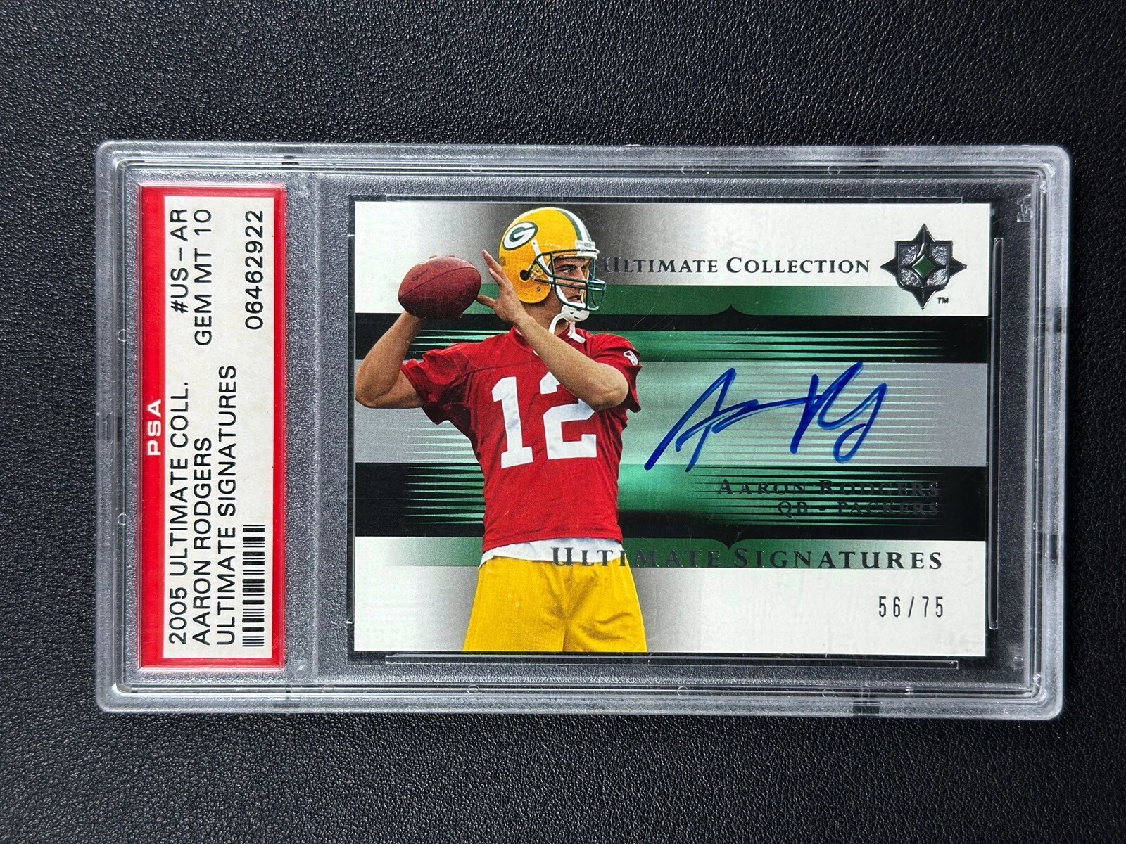 Aaron Rodgers Ultimate Collection Ultimate Signatures #USAR Holofoil