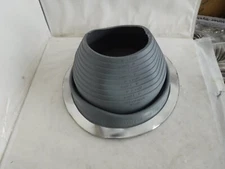 AZTEC WASHER Co. Metal Roofing Pipe Boot Flashing #6 ,EPDM, 5" to 9" Pipes, Gray