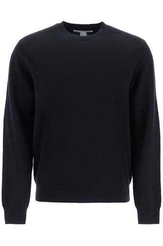 tricot COMME des GARCONS Washed Henley Neck Stripe Knit Sweater