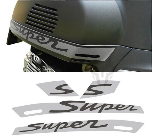 Vespa HPE GTS 'Super' Seitenaufkleber 4Stk. Set V.2 Dunkelgrau NEU Premium - Bild 3 von 4