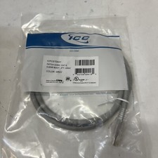 ICC Cat 6 Patch Cord - 3Ft Gray Clear Boot
