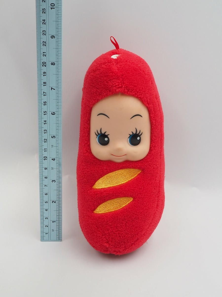 Kewpie MB1209 Red Sausage Plush 9