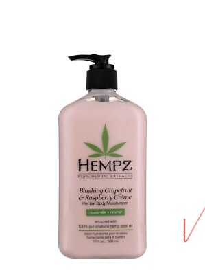 Hemp Lotion Raspberry Hempz Grapefruit Raspberry Creme Herbal Body Moisturizer Hemp Seed Oil ...