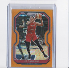 LIZ CAMBAGE '21 WNBA PANINI PRIZM ORANGE PRIZM CARD #/50-FREE SHIPPING TO US!