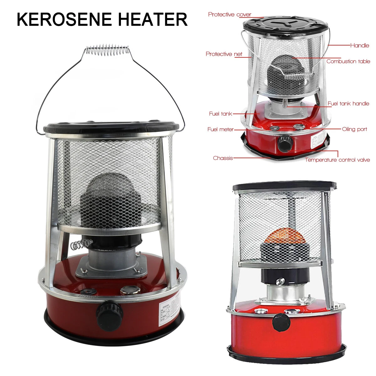 2 in 1 Kerosene Heater u0026amp; Stove for Indoor Use, 35000BTU, Outdoor  Camping Heater | eBay
