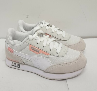 Puma Future Rider Silo Kinder weiß silber Größe UK 12 / EU 31 