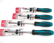 Vessel Megadora 900 Philips Metal JIS Screwdriver Set 4 items Japan + 75 100 150