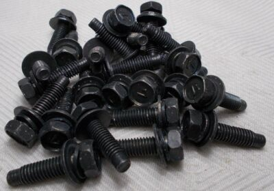 #ad M6 6mm X 1.00 Coarse X 16mm Thread Hex Washer Head Bolt Lot Of 25 Bolts $12.95