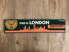 Jagermeister Beer Mat This Is London Rubber Bar Drip Runner Man Cave Pub RARE