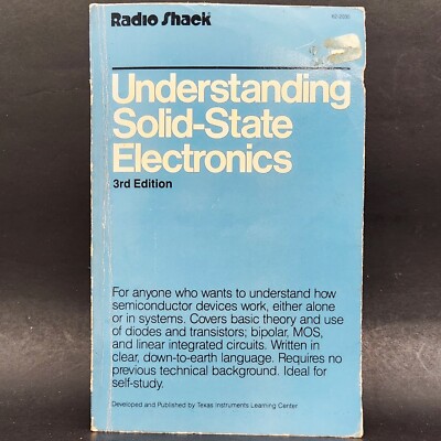 vintage 1978: Understanding Solid-State Electronics Radio Shack 3rd Edition