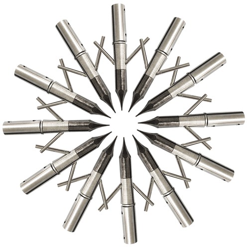 12Pcs Bow Fishing Broadheads 260 Gr Archery Tips Bow Arrow Hunting with Box - Picture 3 of 8