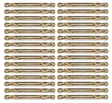 30Pcs Cobalt Drill Bit Set Double End Tip HSS M35 Short Drill Steel Metal Iron