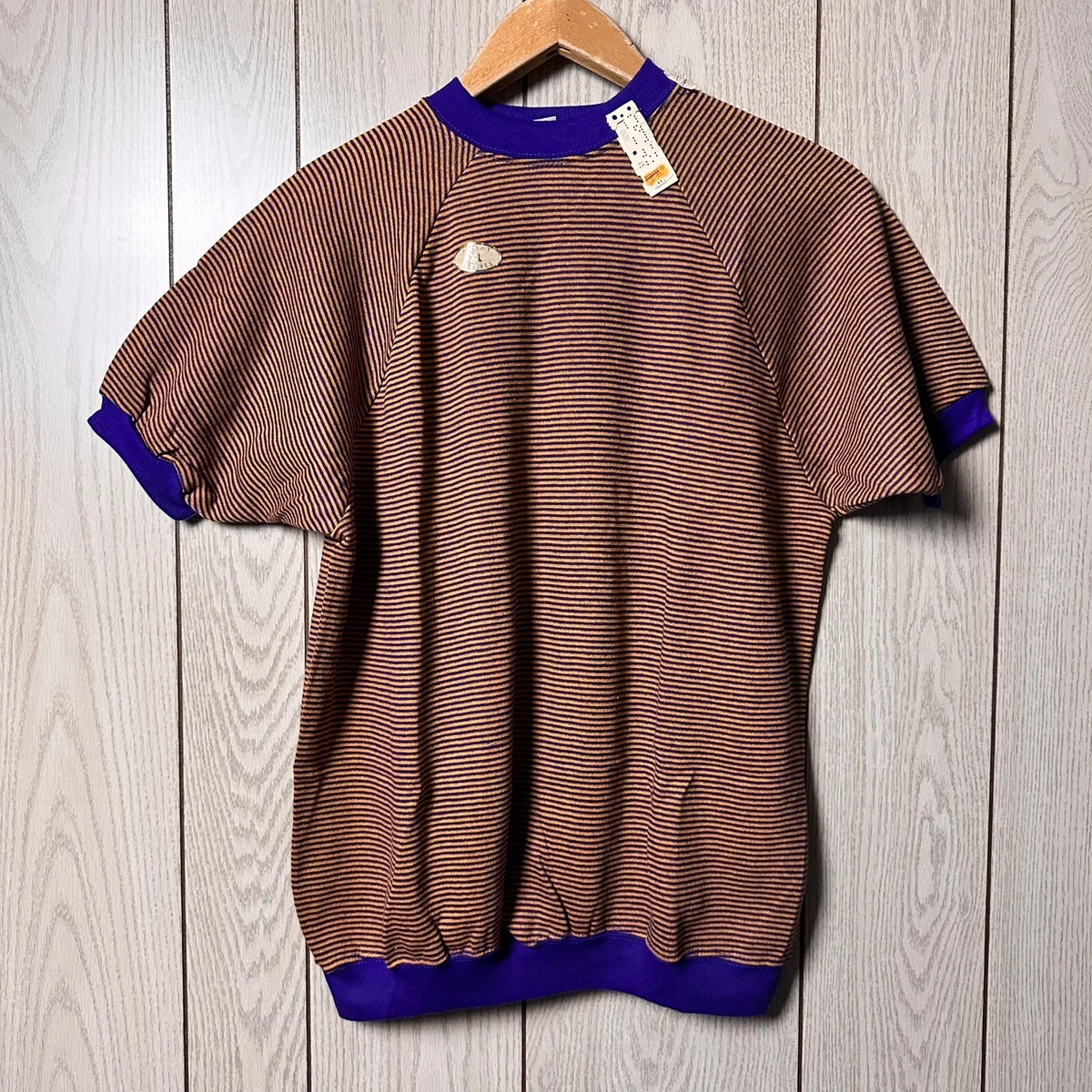 Vtg 60s 70s Sportswear of Creslan and Cotton Short Sleeve