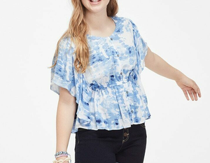 girls white peasant top