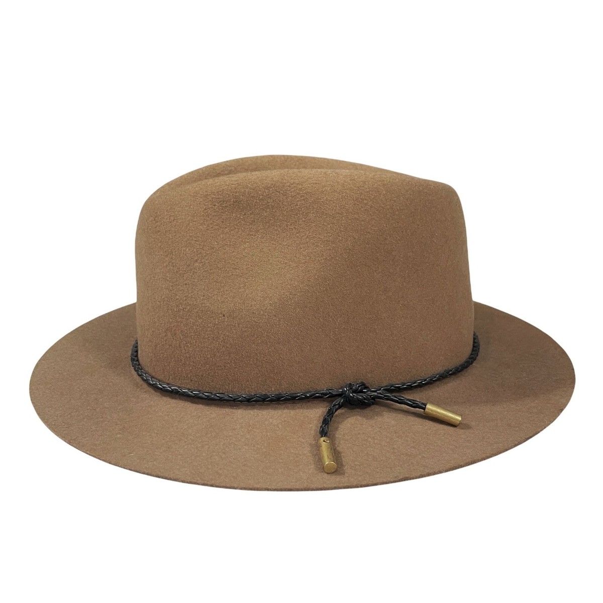 rag & bone Womens LARGE Cognac Brown Braided Leather Brass  display picture 1