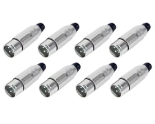 (8 PACK) SWITCHCRAFT AAA3MZ 3-Pin XLR Male Heavy Duty LO-Z Cable Mount Plug