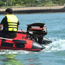 2 Stroke 18HP Outboard Motor Boat Engine w/ Water Cooling CDI 246CC Long Shaft