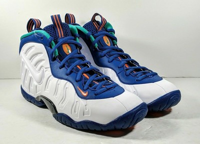 Nike Poco Posite Uno GS Foamposite Azul Blanco Verde 644792-404 Talla 4Y/6W  | eBay