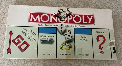 Vintage Monopoly 1985 Board Game Complete Original Parker Brothers No. 0009