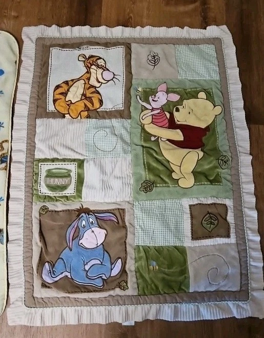 Винни-Пух поросенок винтажный Disney классический кроватки комплект постельного белья из 2 и Eeyore игрушка - Изображение 4 из 4