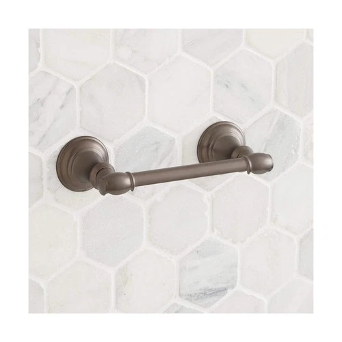 Signature Hardware 480491 Beasley Double Post Toilet Paper Holder - Picture 8 of 9