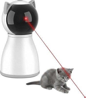 Automatic Cat Toy with Motion Activated Red Dot - Random Movement Interactive Pe