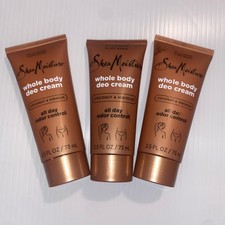 3 Shea Moisture Whole Body Coconut  Hibiscus Deodorant Cream 2.5fl Oz