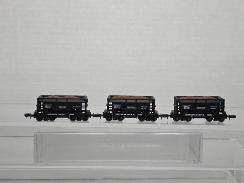 3 coches de mineral Atlas escala N Northern Pacific con cargas NP 78306 78322 78325 Ex | Condition: Used