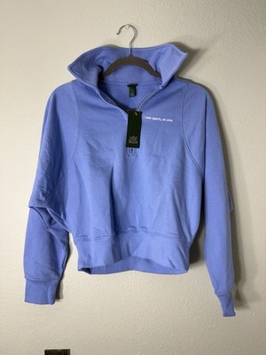 Wild Fable Women s Collared 1/4 Zip Pullover Blue XS  I Love Sports 