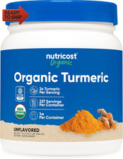 Nutricost Organic Turmeric Powder 1 LB 16Oz - Certified USDA Organic, Food Gr