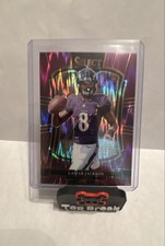 2025 Select - Premier Level Lamar Jackson #160 Purple Shock Prizm /699 SP Ravens