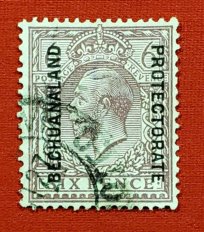 {BRITISH- Bechuanaland Protectorate/Scott #103/Used-VF/CV $120.00/epictronic/JC}