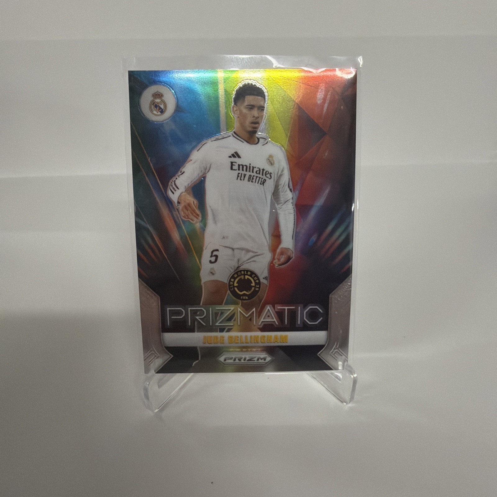 Panini 2025 Prizm Prizmatic Jude Bellingham Insert #24 Real Madrid view 3