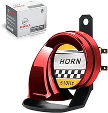 Snail Air Horn Waterproof 130DB Universal High Tone 510HZ 12V Electric Horn Red