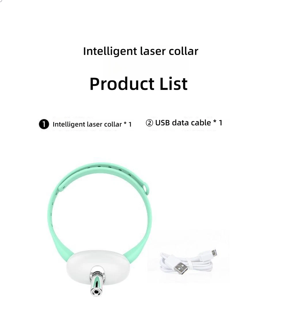 Lightweight Adaptable Stylish Smart Laser Cat Teaser Collar Rechargeable Pet Toy