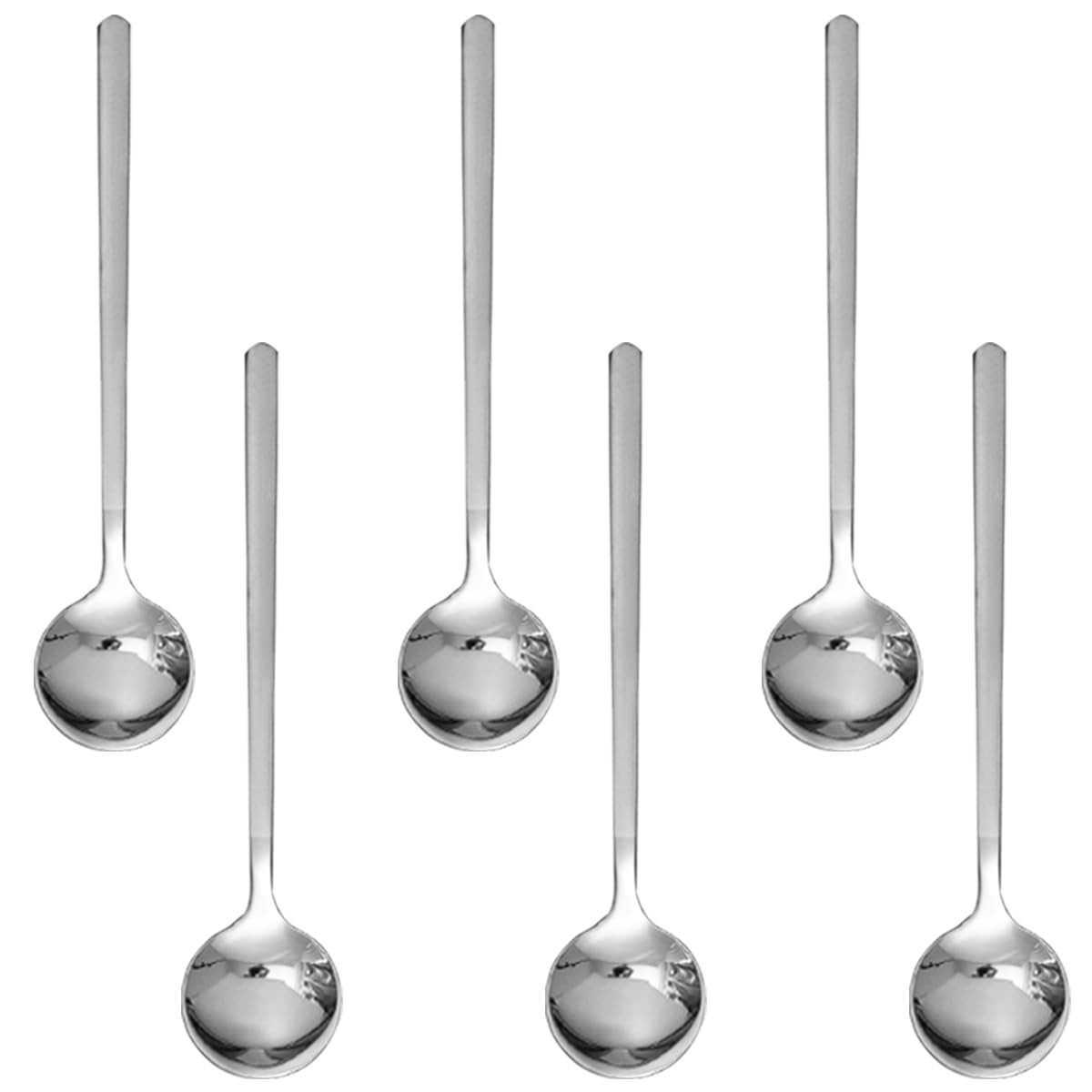Pack of 6, Stainless Steel Espresso Spoons, 5.3 Inch Mini