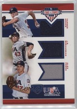 2017 USA Baseball Stars & Stripes Trios Materials Alex Faedo JB Bukauskas 0i76