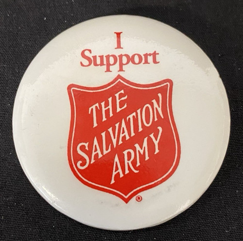 I Support the Salvation Army Vintage Pinback