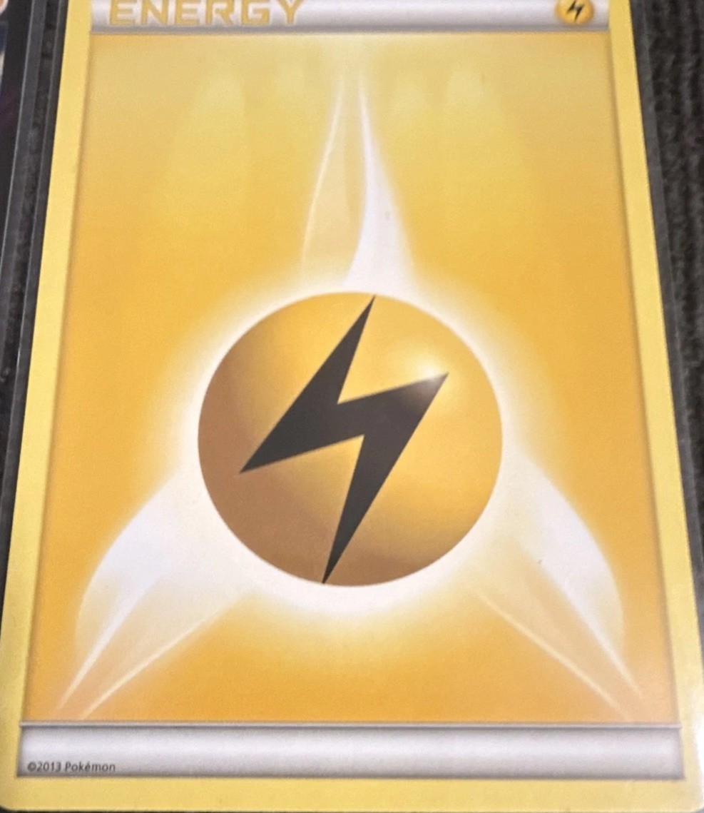 Pokemon Lightning Energy 2013 NM Yellow Electric Energy Card”