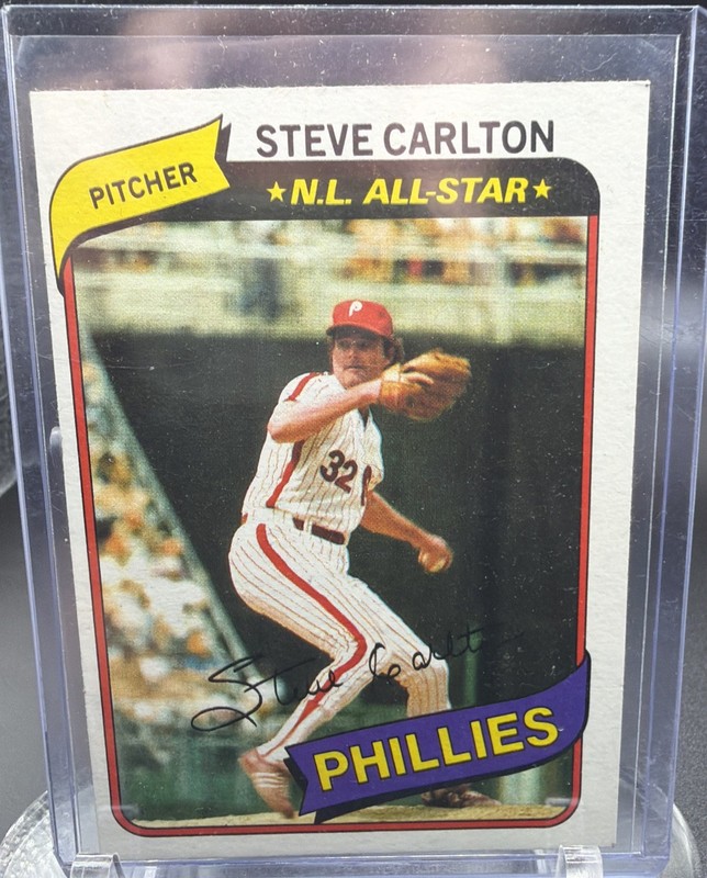 1980 Topps Baseball #210 VG+ Steve Carlton HOF NL All Star Phillies