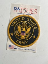 Vintage US Army Patch Great Seal Holm Patches USA Made Colorfast New