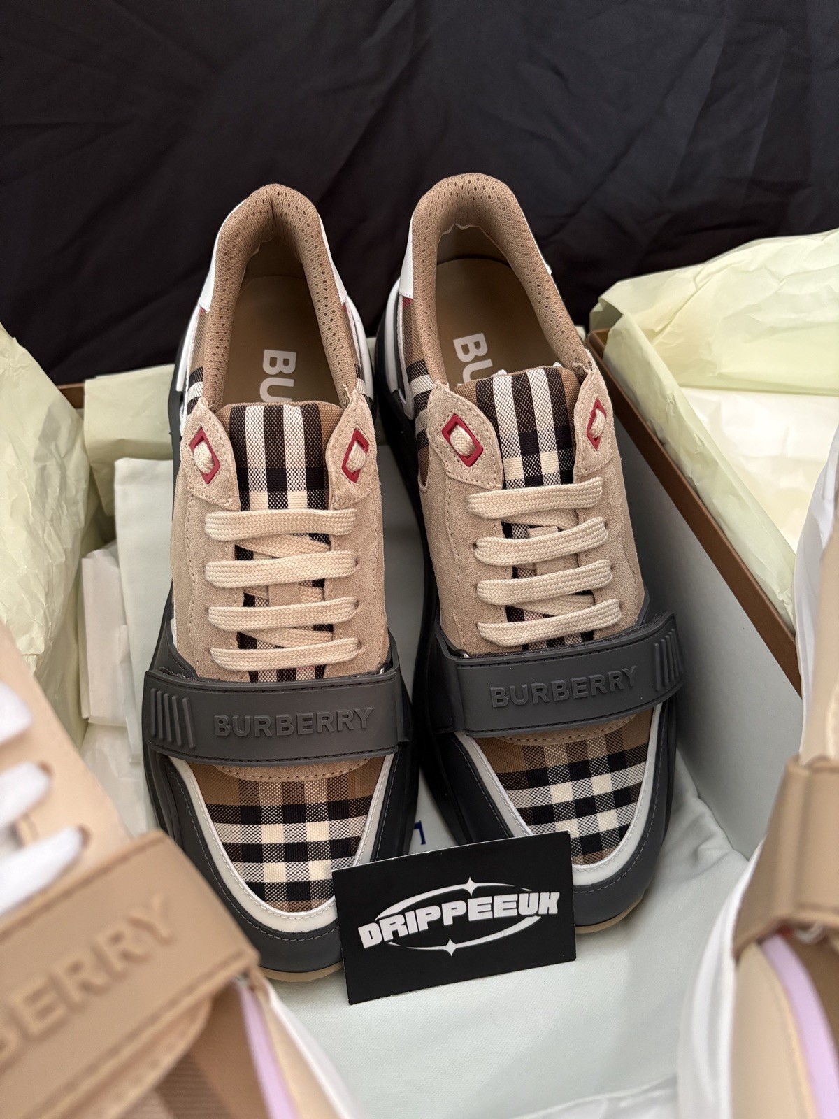 Burberry Ramsey Trainer Beige - Size UK8 EU42 - Brand New In Box! image 5