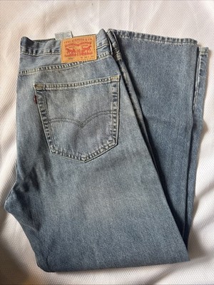 Levis 505 Jeans Men s Size 36 x 30 Regular Fit Straight Leg Denim FREE SHIPPING!