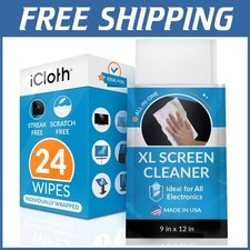 XL Screen Cleaning Wipes, Lint-Free Streak-Free