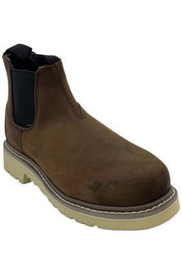Iron Age Men's Solidifier Romeo Slip-On Work Boot Brown