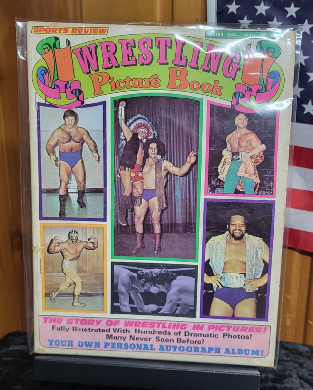 WRESTLING PICTURE BOOK magazine Winter 1975 (Andre The Giant and much more)