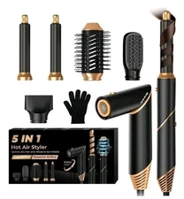 Blow Dryer Brush 5 in 1, Negative Ion Hair Dryer Brush Set Upgrade Hot Air Brush