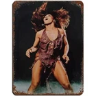 Tina Turner Vintage with Shimmer Tin Metal Signs Home Décor Wall Art 8x12