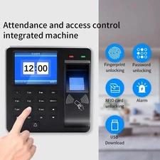 Time Attendance Machine Fingerprint 125kHz RFID Password Employee Time Clock Sys